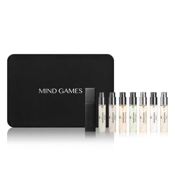 7-Piece Woody Discovery Set | Extrait de Parfum | MIND GAMES