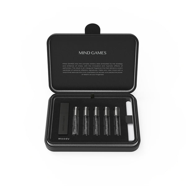 5-Piece Woody Discovery Set | Extrait de Parfum | MIND GAMES